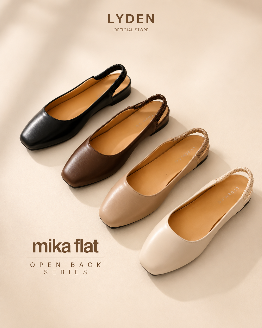 【NEW】Lyden Mika Open-Back Flats Series