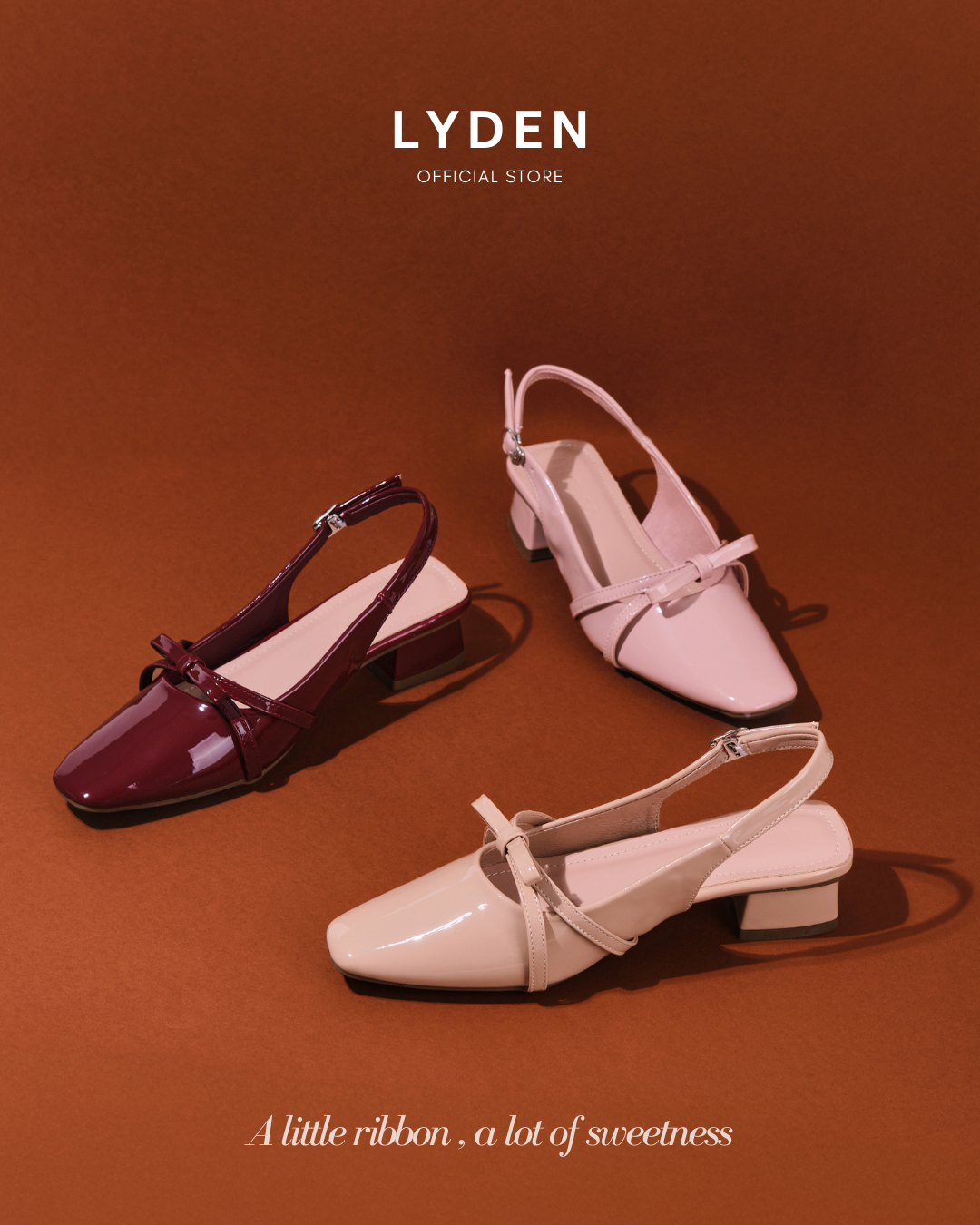 【NEW】Lyden Rosie Jane Heels series 4cm pump heels - Beige//Pink//Maroon