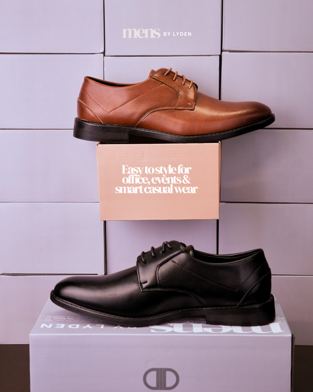 【MENS BY LYDEN】Naim Derby Series - Classic Black//Brown