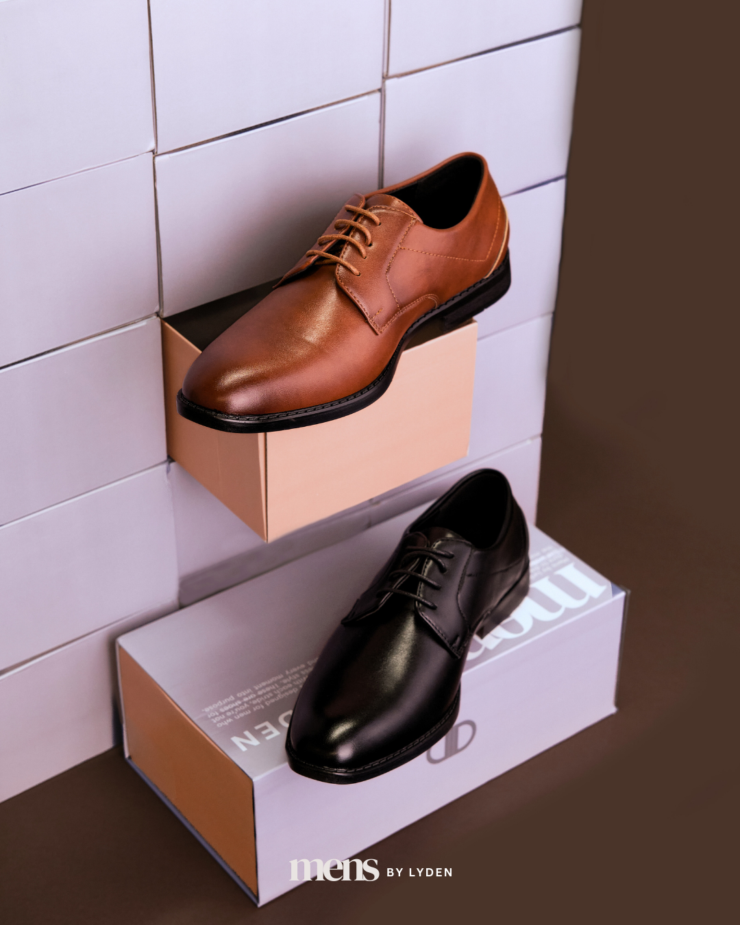 【MENS BY LYDEN】Naim Derby Series - Classic Black//Brown