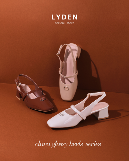 【NEW】Lyden Clara Glossy Heels series 5cm pump heels - Beige//Khaki//Brown