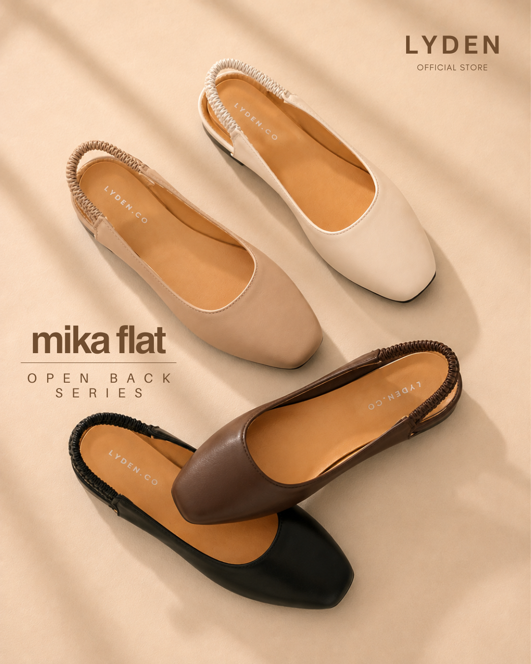 【NEW】Lyden Mika Open-Back Flats Series