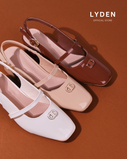 【NEW】Lyden Clara Glossy Heels series 5cm pump heels - Beige//Khaki//Brown