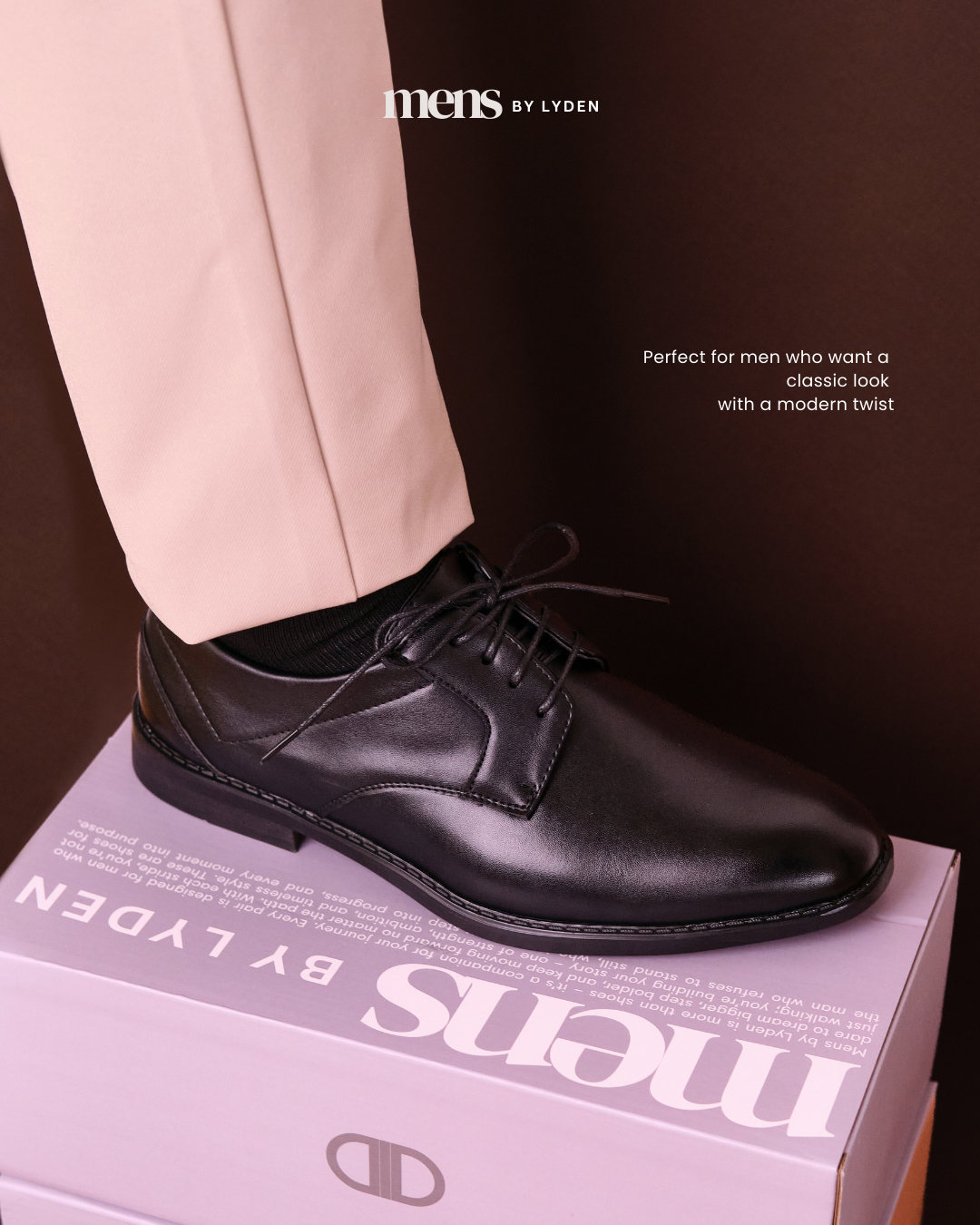 【MENS BY LYDEN】Naim Derby Series - Classic Black//Brown