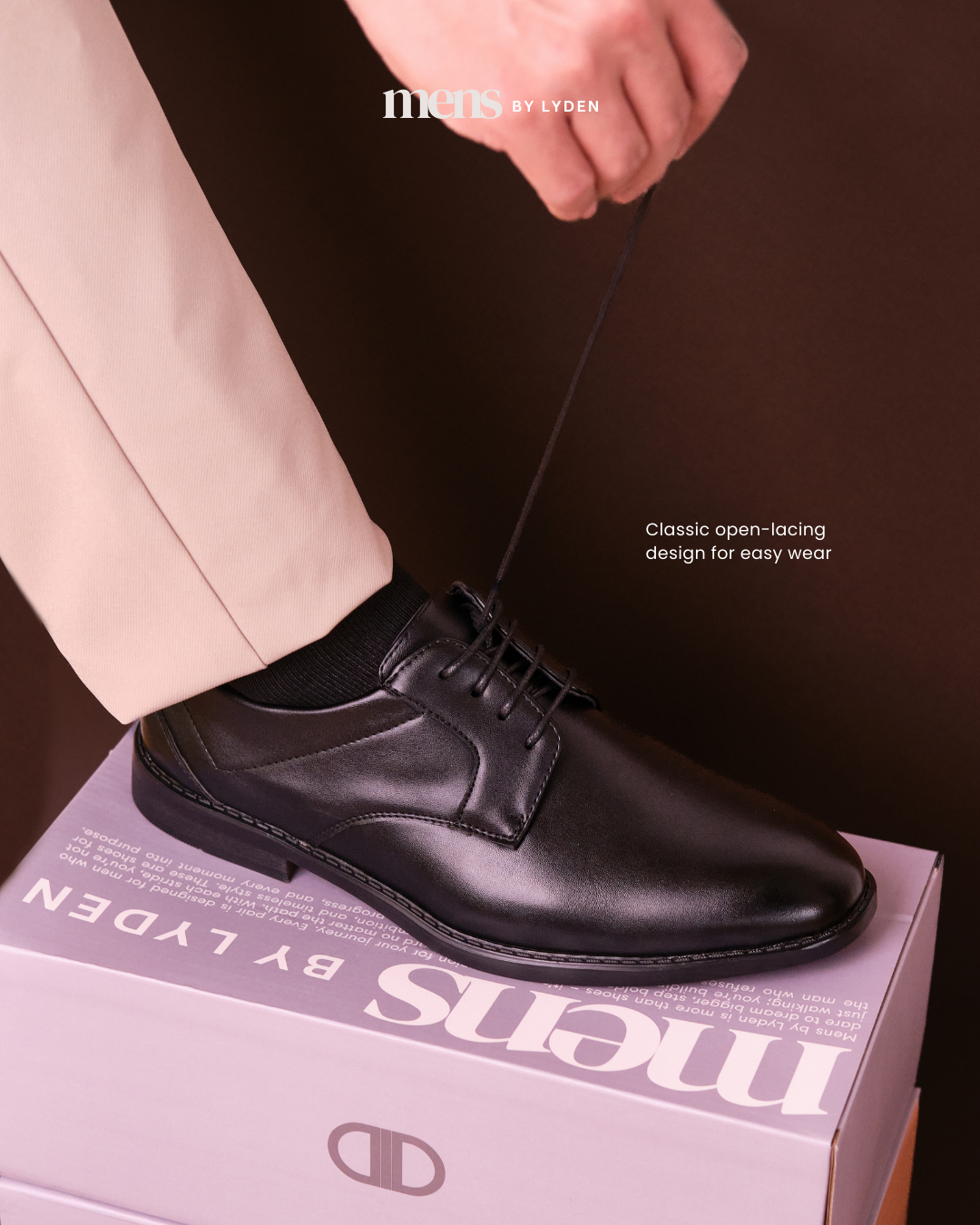【MENS BY LYDEN】Naim Derby Series - Classic Black//Brown