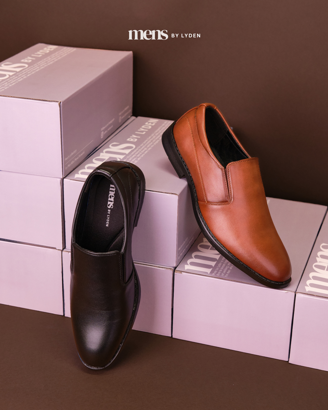 【MENS BY LYDEN】Zayn Slip-On Series - Classic Black//Brown
