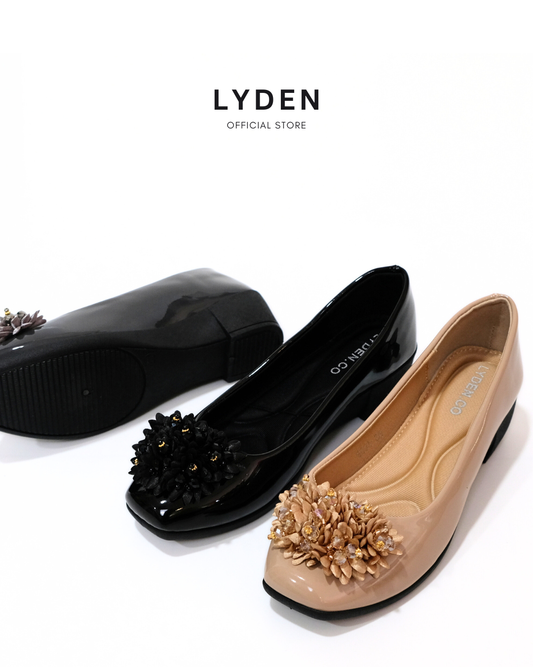 【NEW】Lyden Dania series 4cm heels - Classic Black//Khaki//Gray