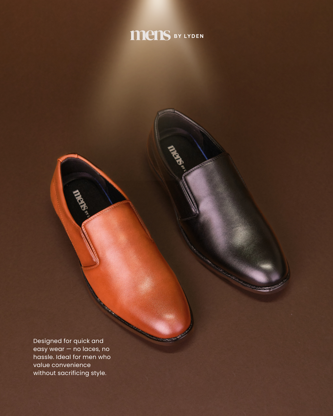 【MENS BY LYDEN】Zayn Slip-On Series - Classic Black//Brown