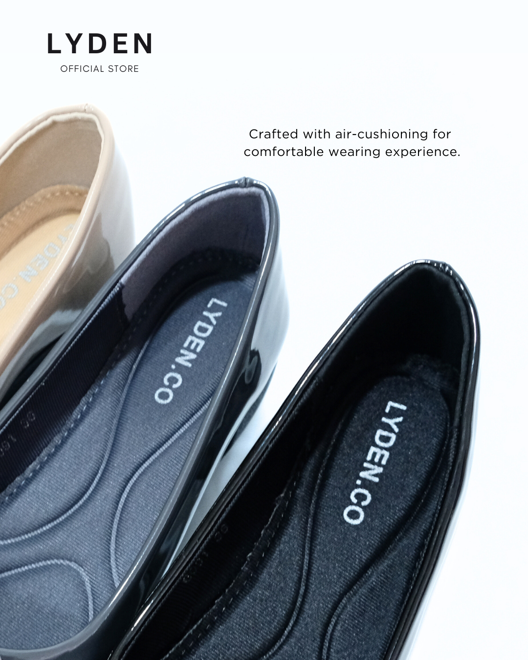 【NEW】Lyden Dania series 4cm heels - Classic Black//Khaki//Gray