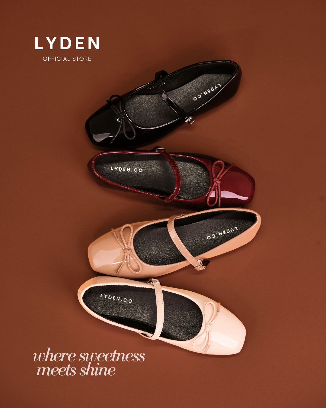 【NEW】Lyden Mary Jane Strap Series Flats - Beige//Khaki//Maroon//Classic Black