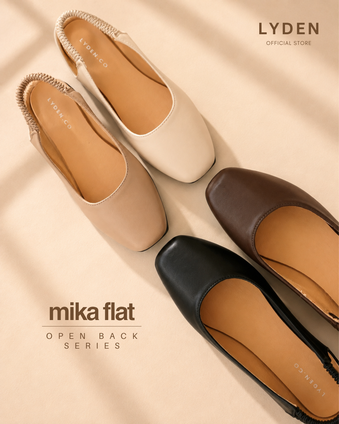 【NEW】Lyden Mika Open-Back Flats Series