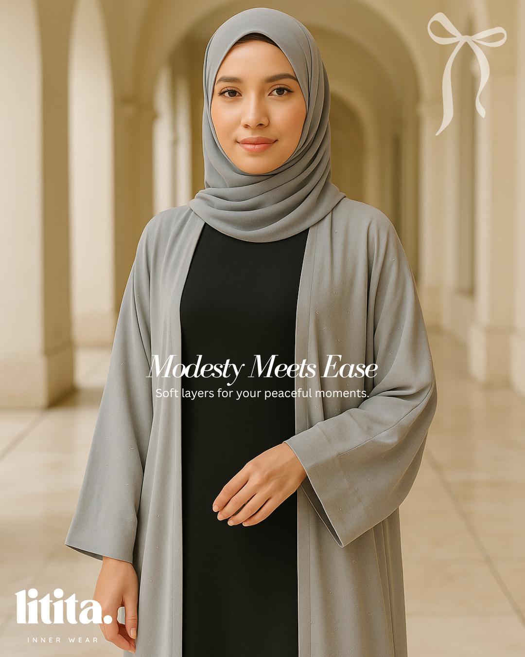 【Litita Silky Sleek】Inner Dress / Sleeveless Round Neckline innerwear - Black // White // Nude