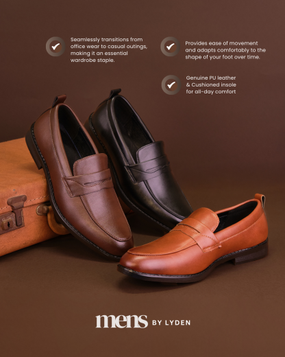 【MENS BY LYDEN】Llyas Loafers Series - Classic Black//Brown//Coffee