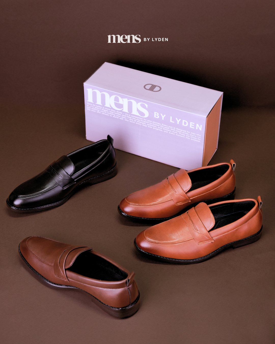 【MENS BY LYDEN】Llyas Loafers Series - Classic Black//Brown//Coffee