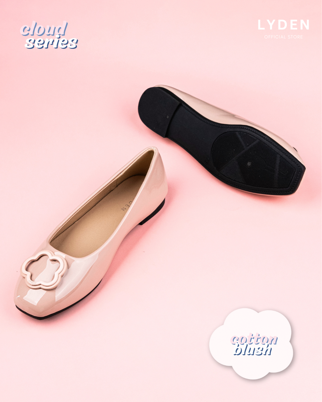 【NEW】Lyden Cloud Series Flats - Beige//Pink//Purple//Blue//Classic Black