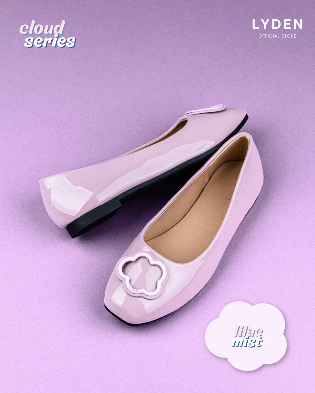 【NEW】Lyden Cloud Series Flats - Beige//Pink//Purple//Blue//Classic Black