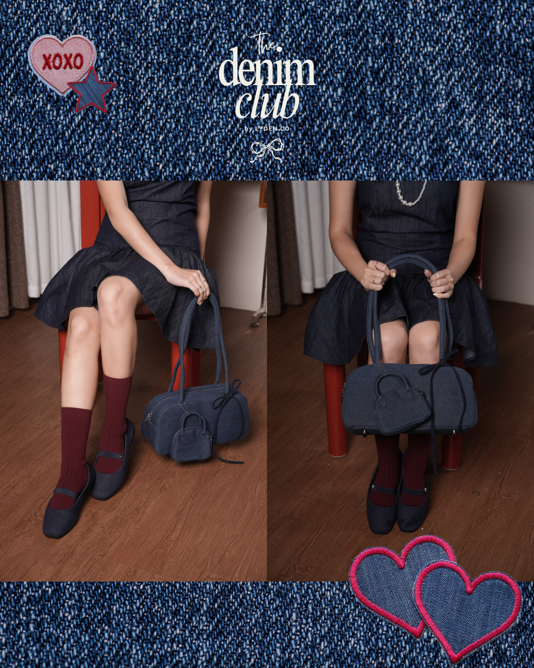 【NEW】Lyden Denim Club - Bag/ Handbag / Shoulder Bag