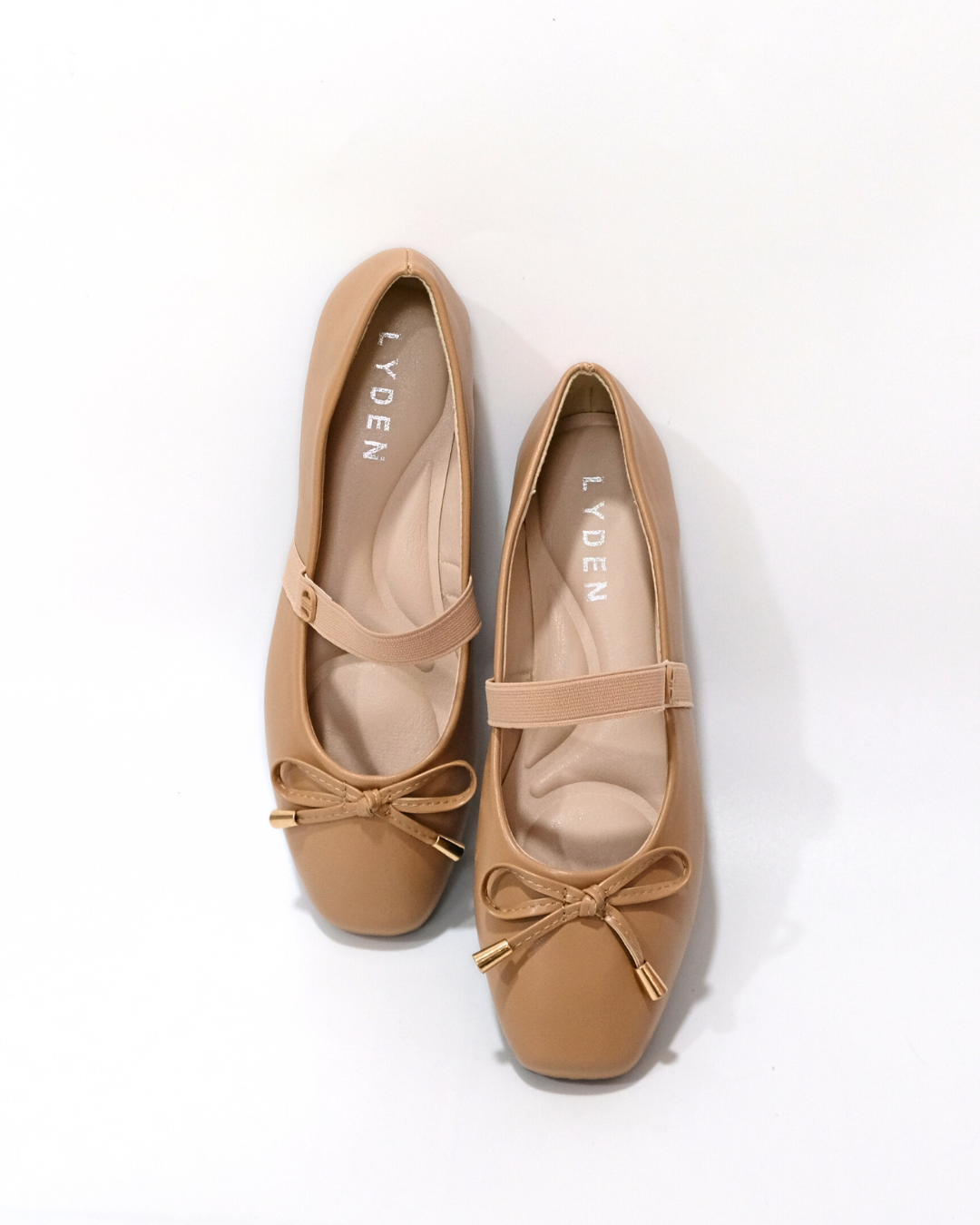 【NEW】Lyden Mary Jane Flats with Elastic Strap - Pink//Khaki//Maroon//Classic Black