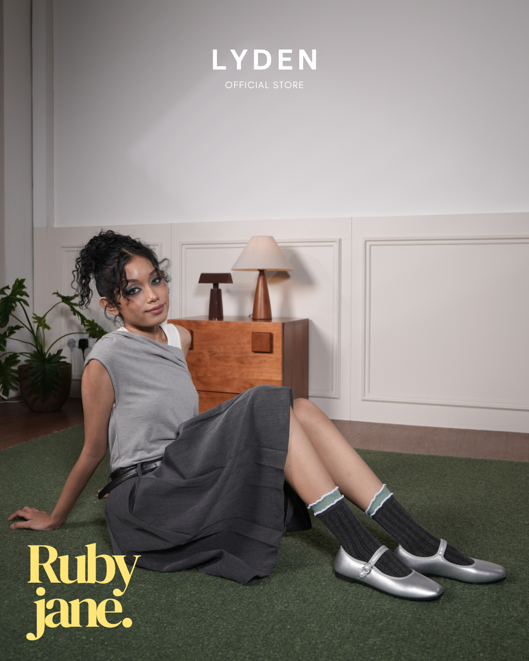 【NEW】Lyden Ruby Jane Series Flats - Beige//Brown//Grey