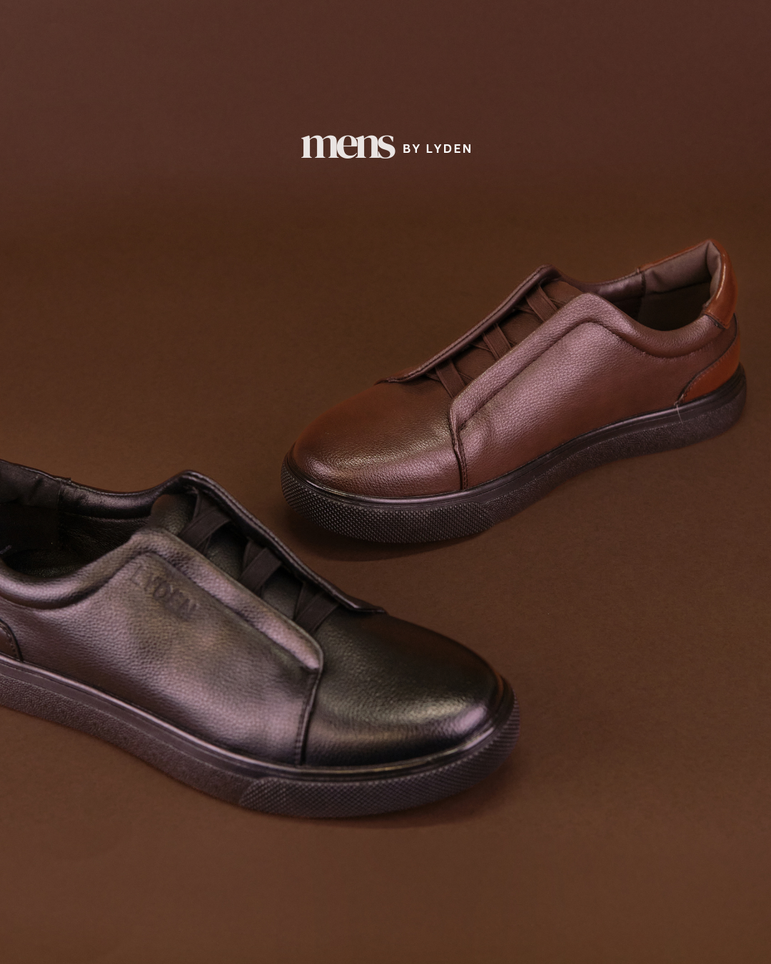 【MENS BY LYDEN】Dan Sneakers Series - Classic Black//Brown