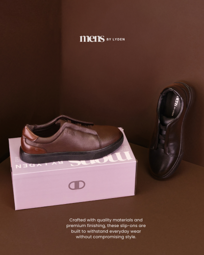 【MENS BY LYDEN】Dan Sneakers Series - Classic Black//Brown