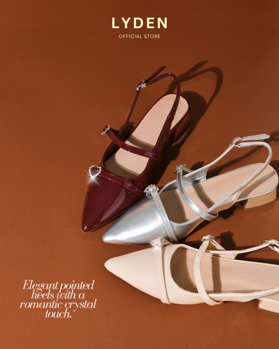 【NEW】Lyden Liora Charm Glossy Series 4cm Pump Heels