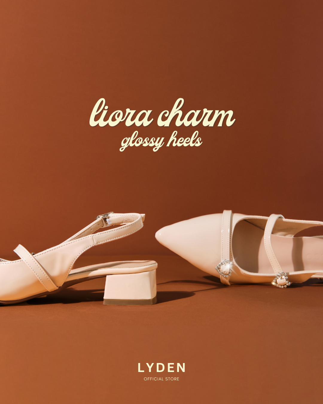 【NEW】Lyden Liora Charm Glossy Series 4cm Pump Heels