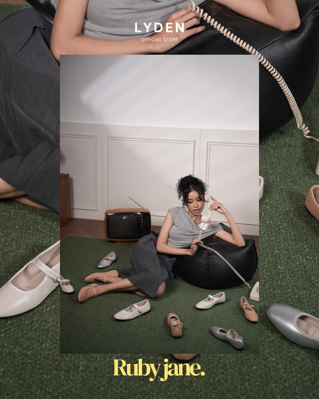 【NEW】Lyden Ruby Jane Series Flats - Beige//Brown//Grey