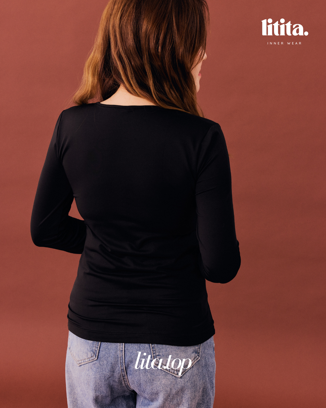 Lita Tops / Long-Sleeve Round Neckline innerwear