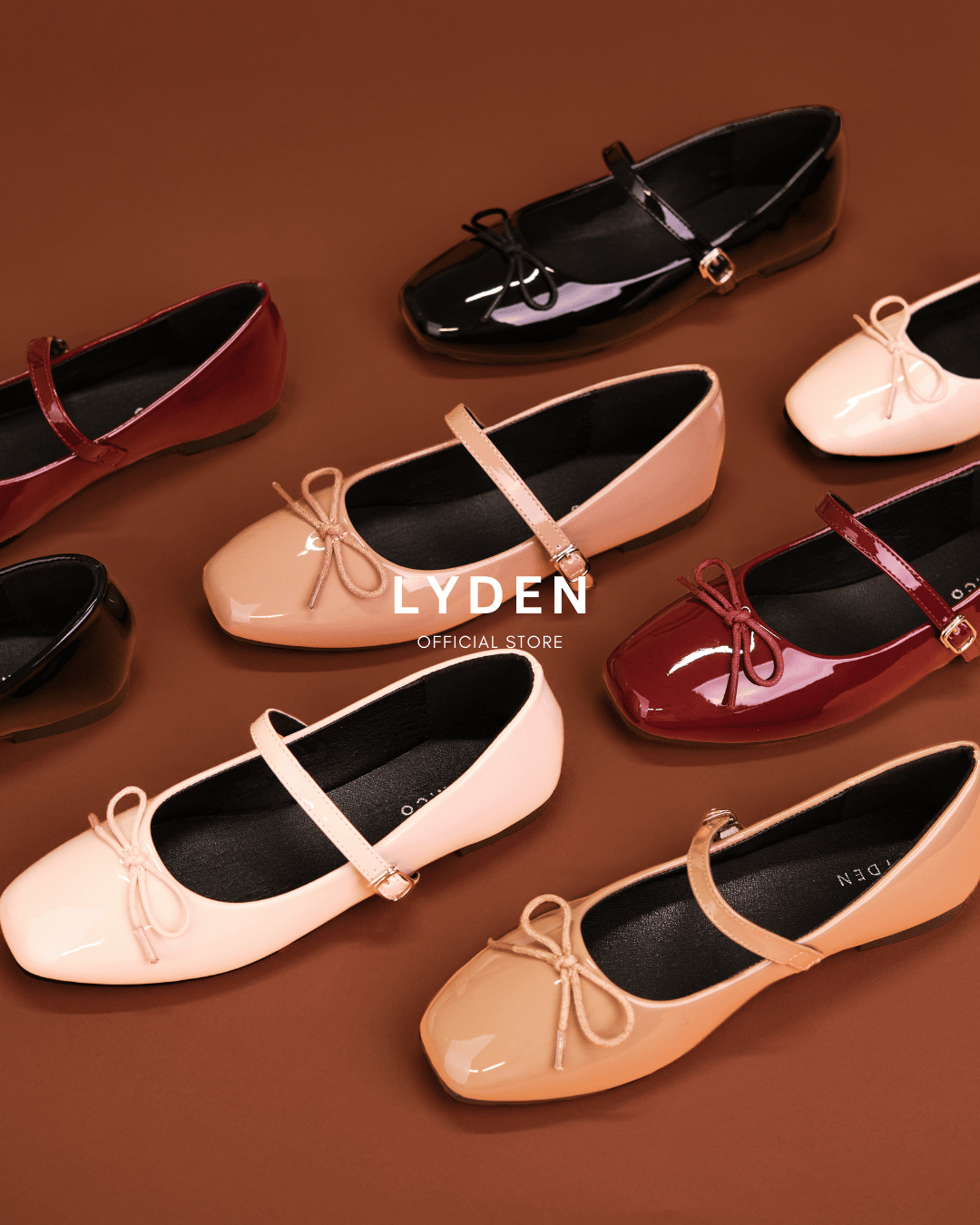 【NEW】Lyden Mary Jane Strap Series Flats - Beige//Khaki//Maroon//Classic Black