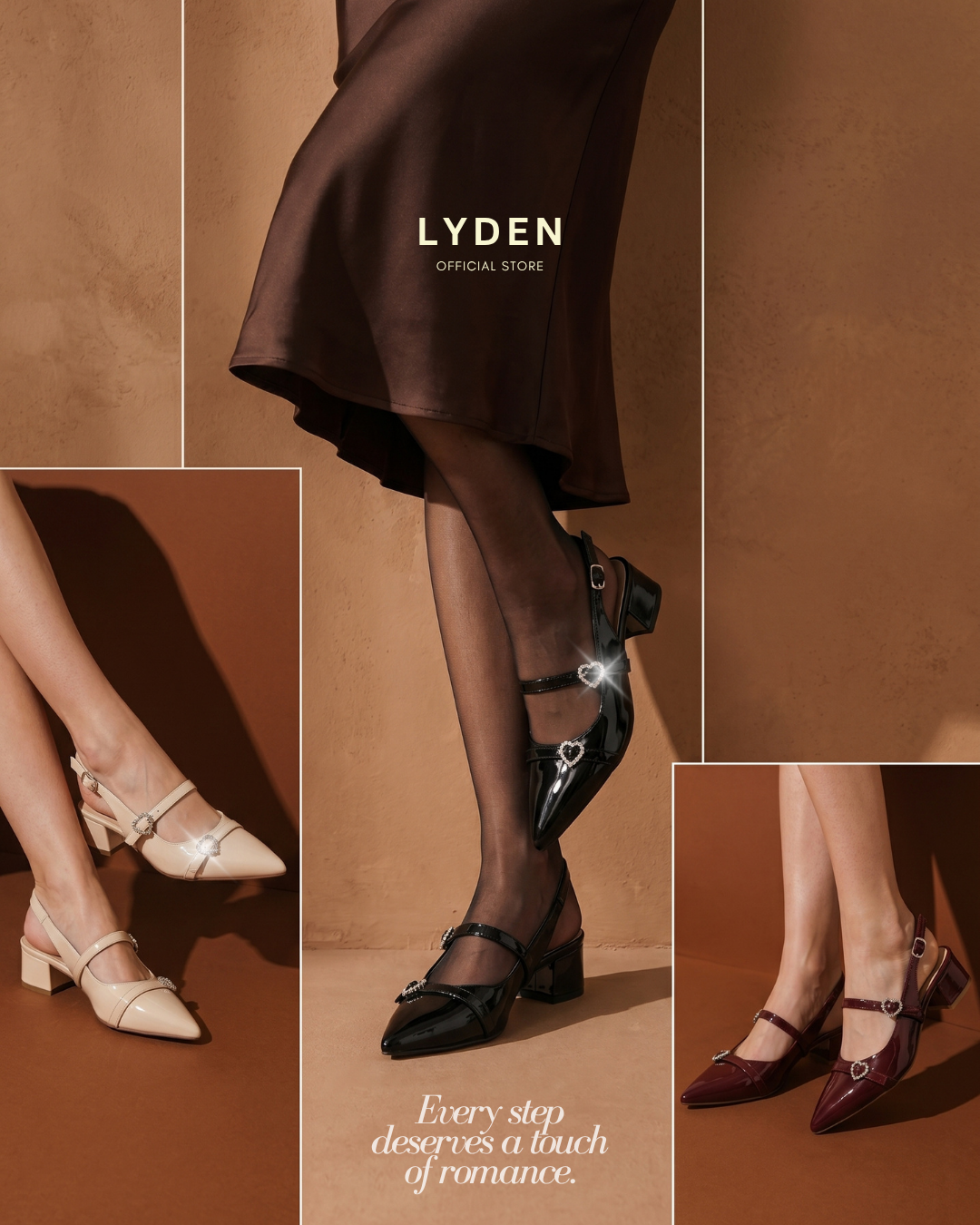 【NEW】Lyden Liora Charm Glossy Series 4cm Pump Heels