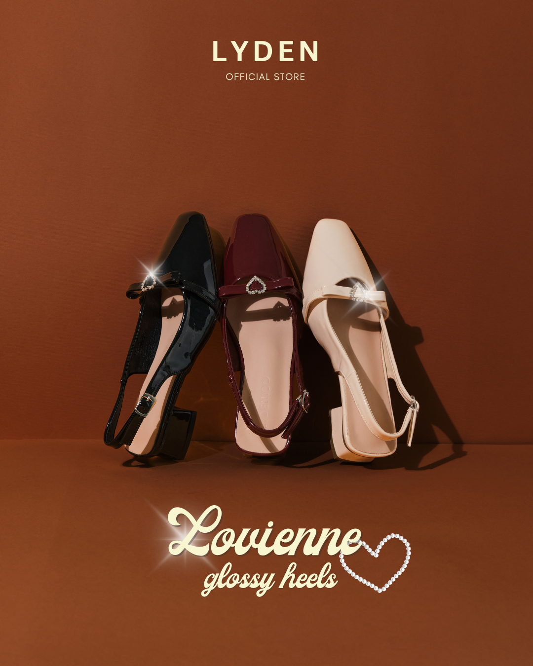 【NEW】Lyden Lovienne Glossy Series 4cm Pump Heels 