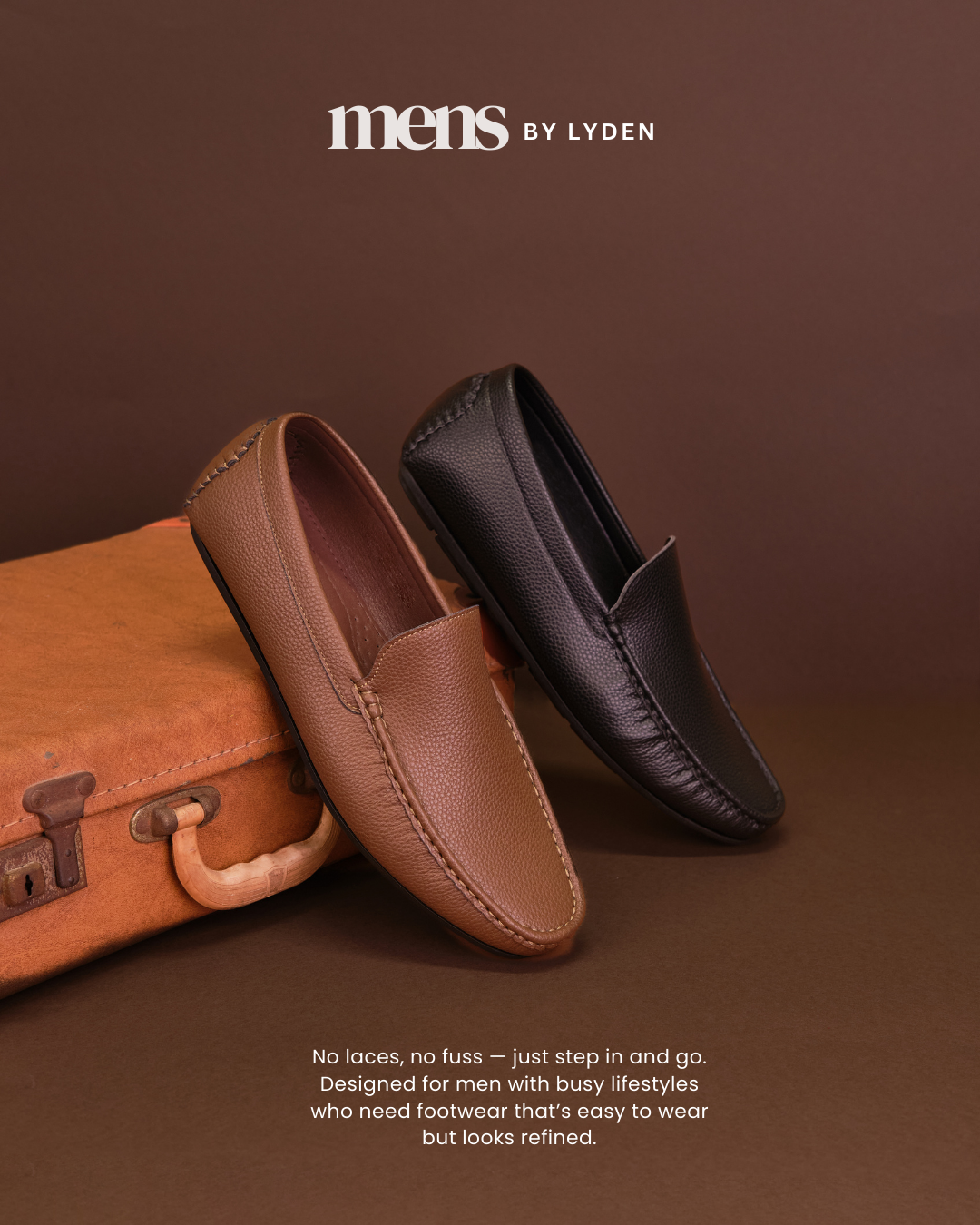 【MENS BY LYDEN】Ardy Moccasins Series - Classic Black//Brown