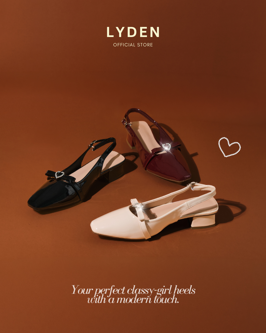 【NEW】Lyden Lovienne Glossy Series 4cm Pump Heels 