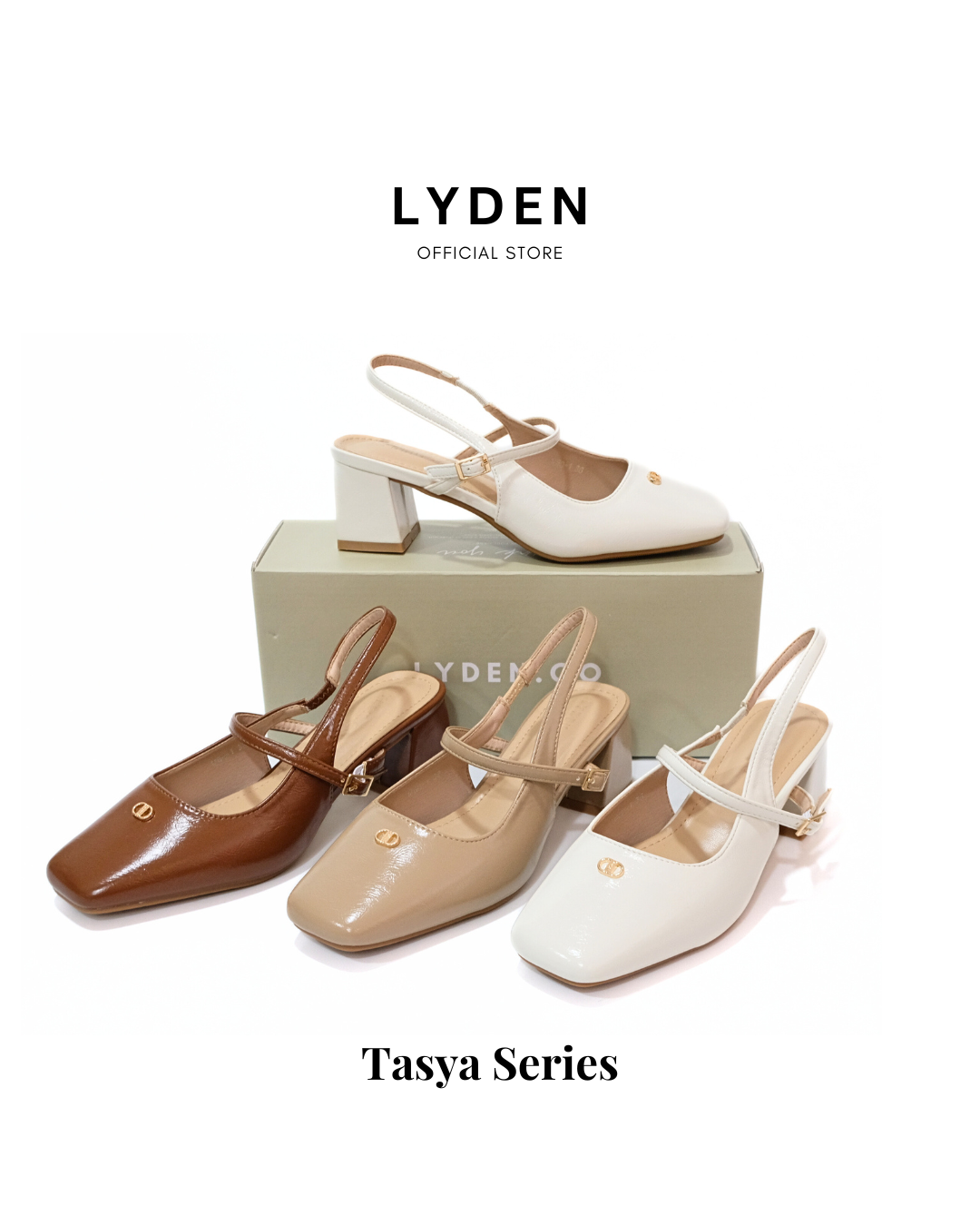 【NEW】Lyden Tasya series 6cm pump heels - Beige//Khaki//Brown
