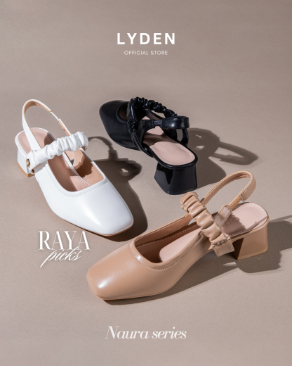 【NEW】Lyden Naura series 5cm pump heels - Classic Black//White//Khaki