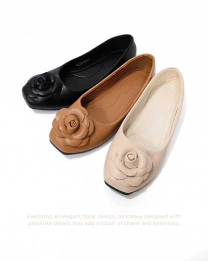 【NEW】Lyden Floral Series 2.0 Flats - Classic Black//Brown//Beige