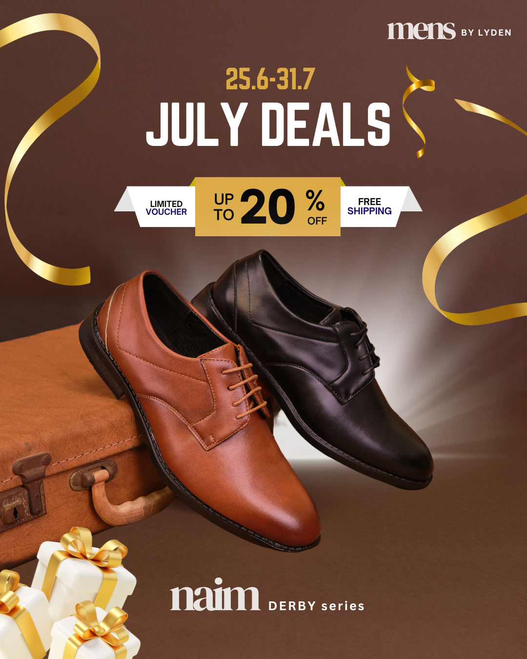 【MENS BY LYDEN】Naim Derby Series