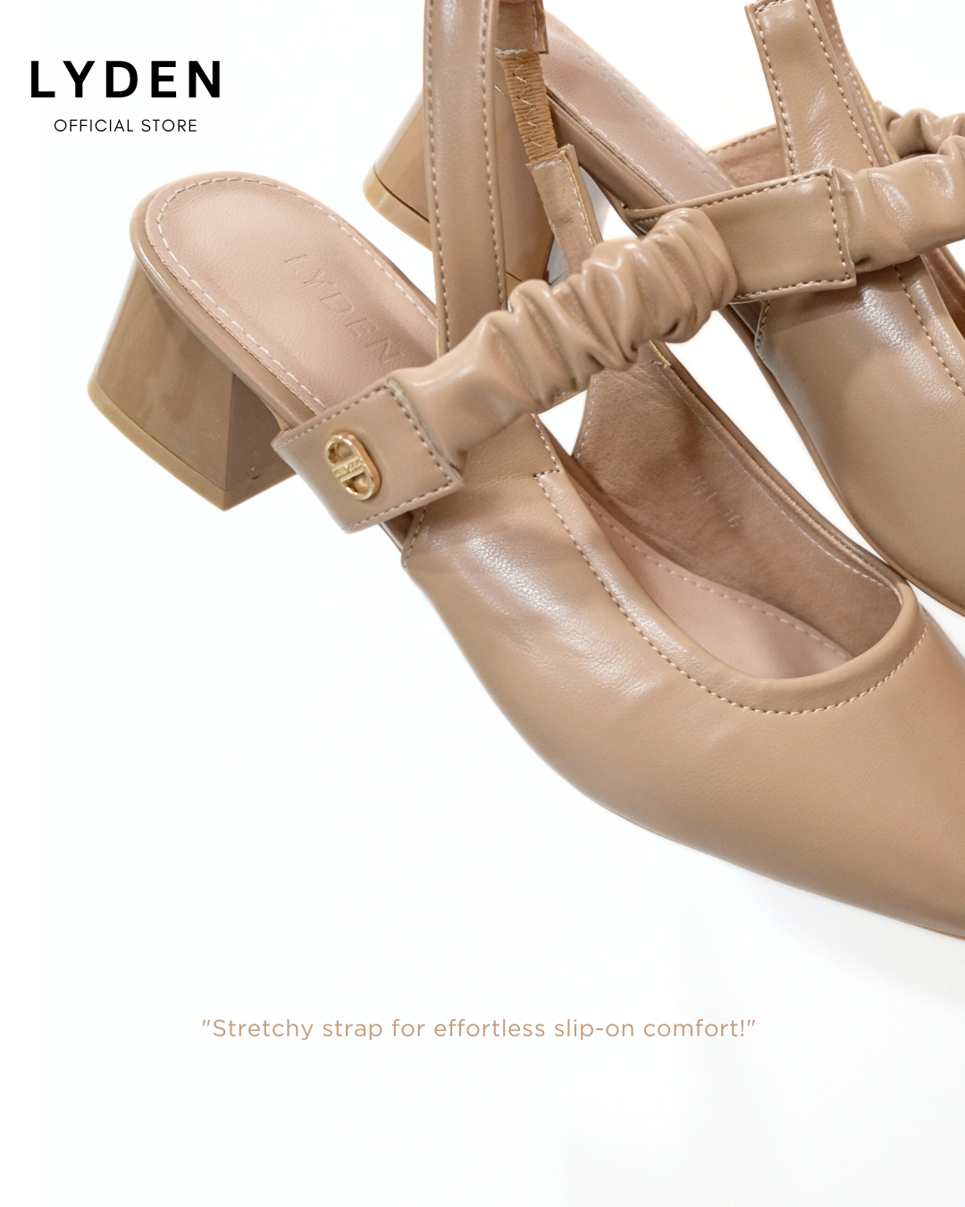 【NEW】Lyden Naura series 5cm pump heels - Classic Black//White//Khaki