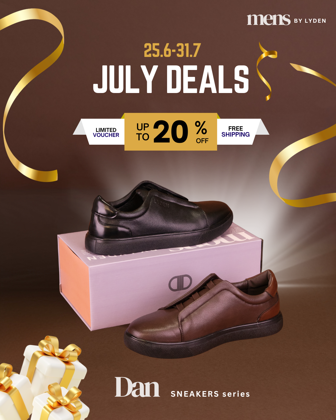 【MENS BY LYDEN】Dan Sneakers Series