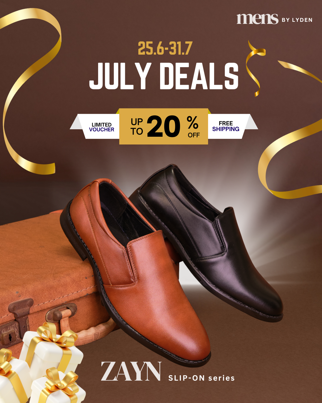 【MENS BY LYDEN】Zayn Slip-On Series
