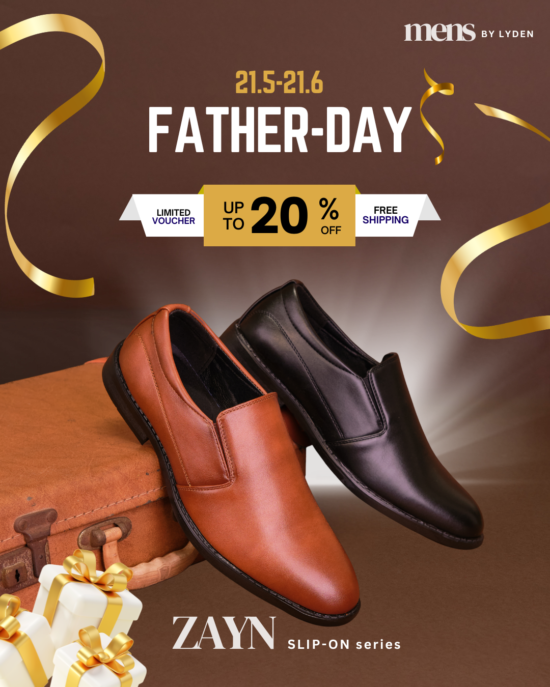 【MENS BY LYDEN】Zayn Slip-On Series