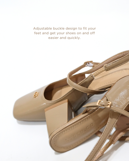 【NEW】Lyden Kasut Raya Tasya series 6cm pump heels - Beige//Khaki//Brown