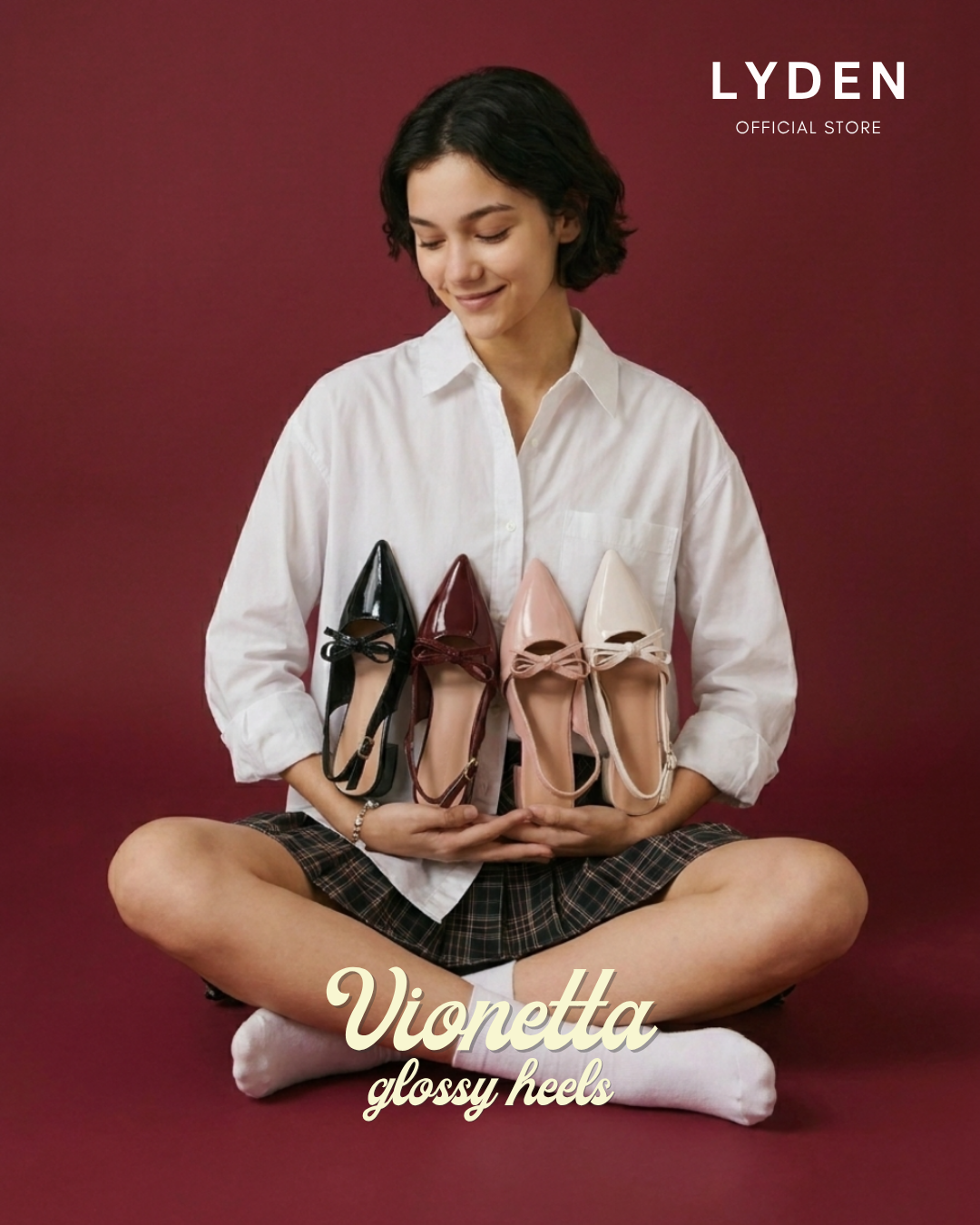 【NEW】Lyden Vionetta Glossy Series 4cm Pump Heels