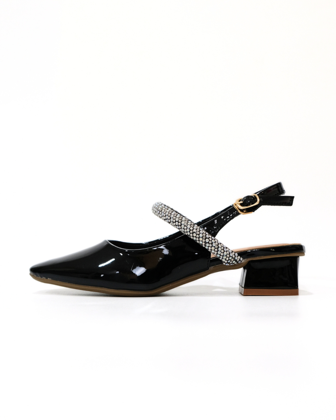 【NEW】Lyden Mary Jane Glossy series 4cm pump heels - Classic Black//Maroon//Silver
