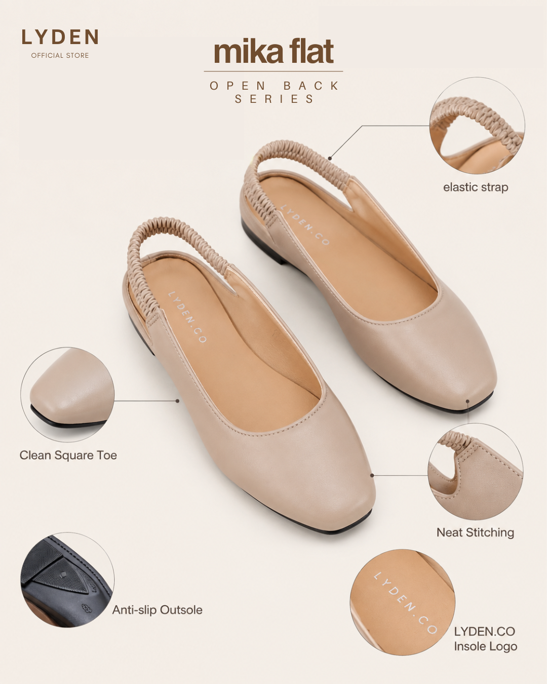 【NEW】Lyden Mika Open-Back Flats Series