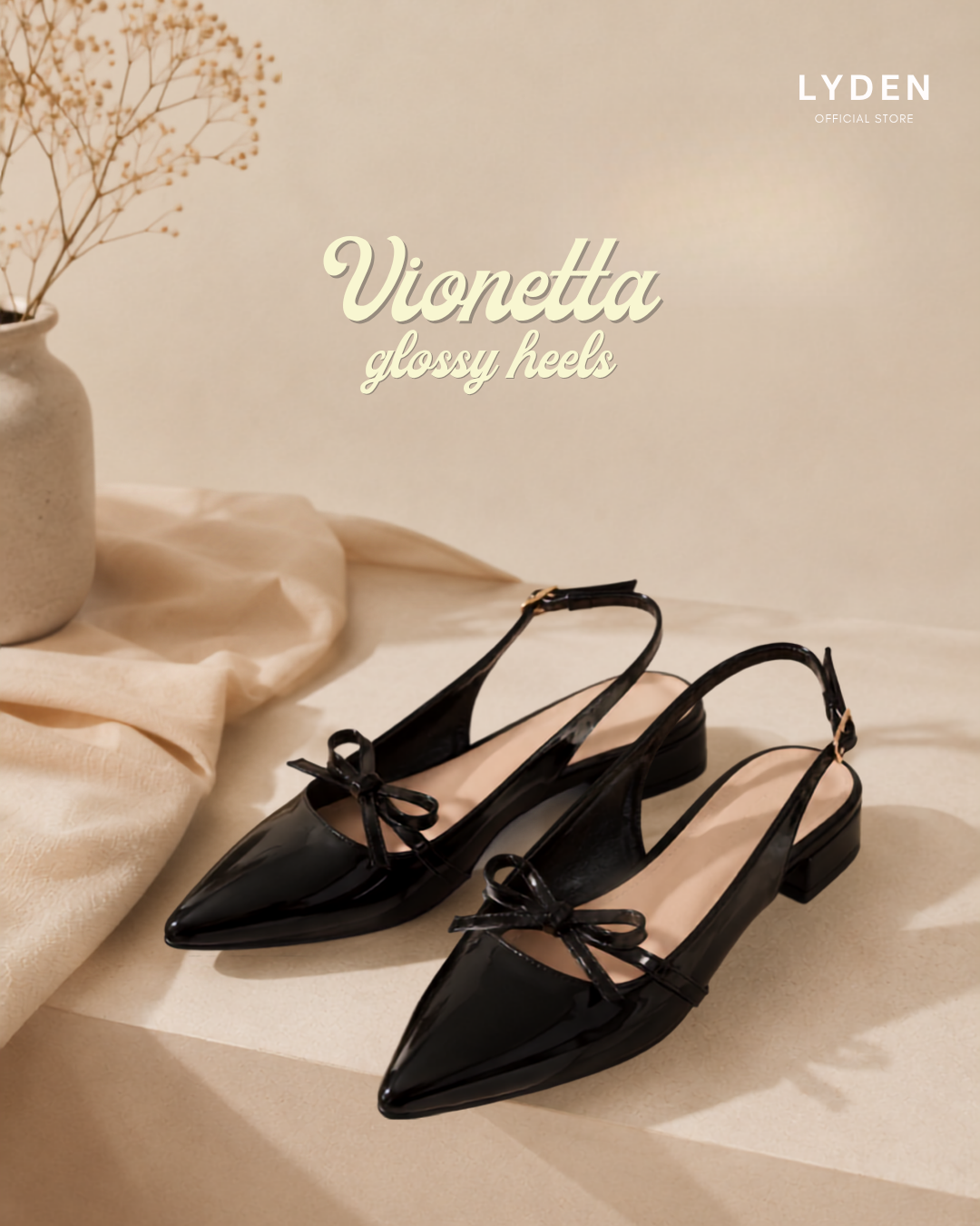 【NEW】Lyden Vionetta Glossy Series 4cm Pump Heels
