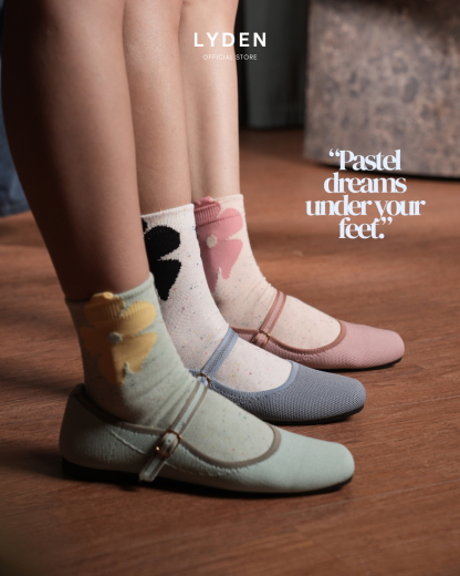 【NEW】Lyden Bomi Jane Series Flats - Pink//Blue//Green