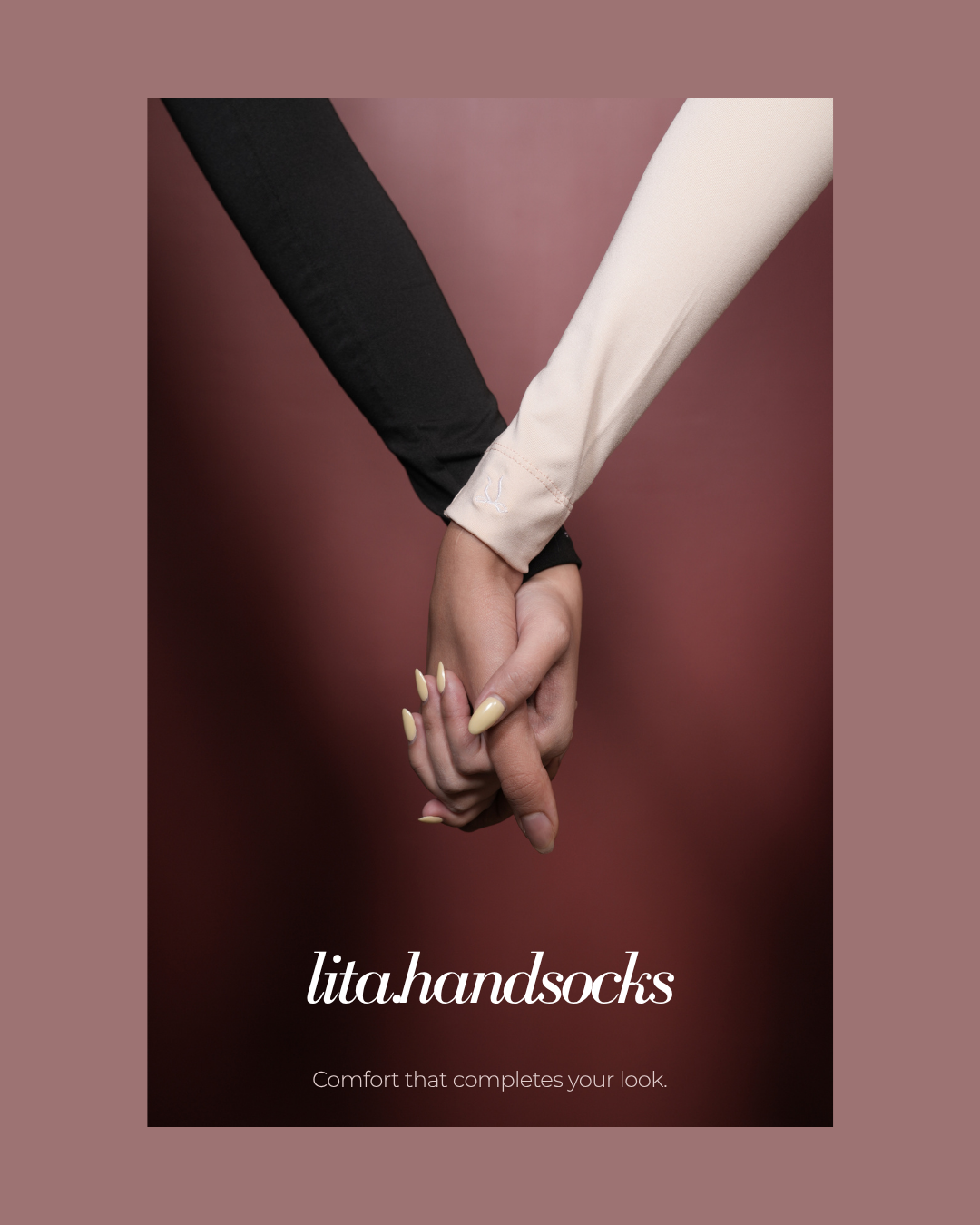 【Litita Silky Sleek】Handsocks / Microfibre / Modest Wear Handsocks / Arm Sleeves  - Black // White // Nude