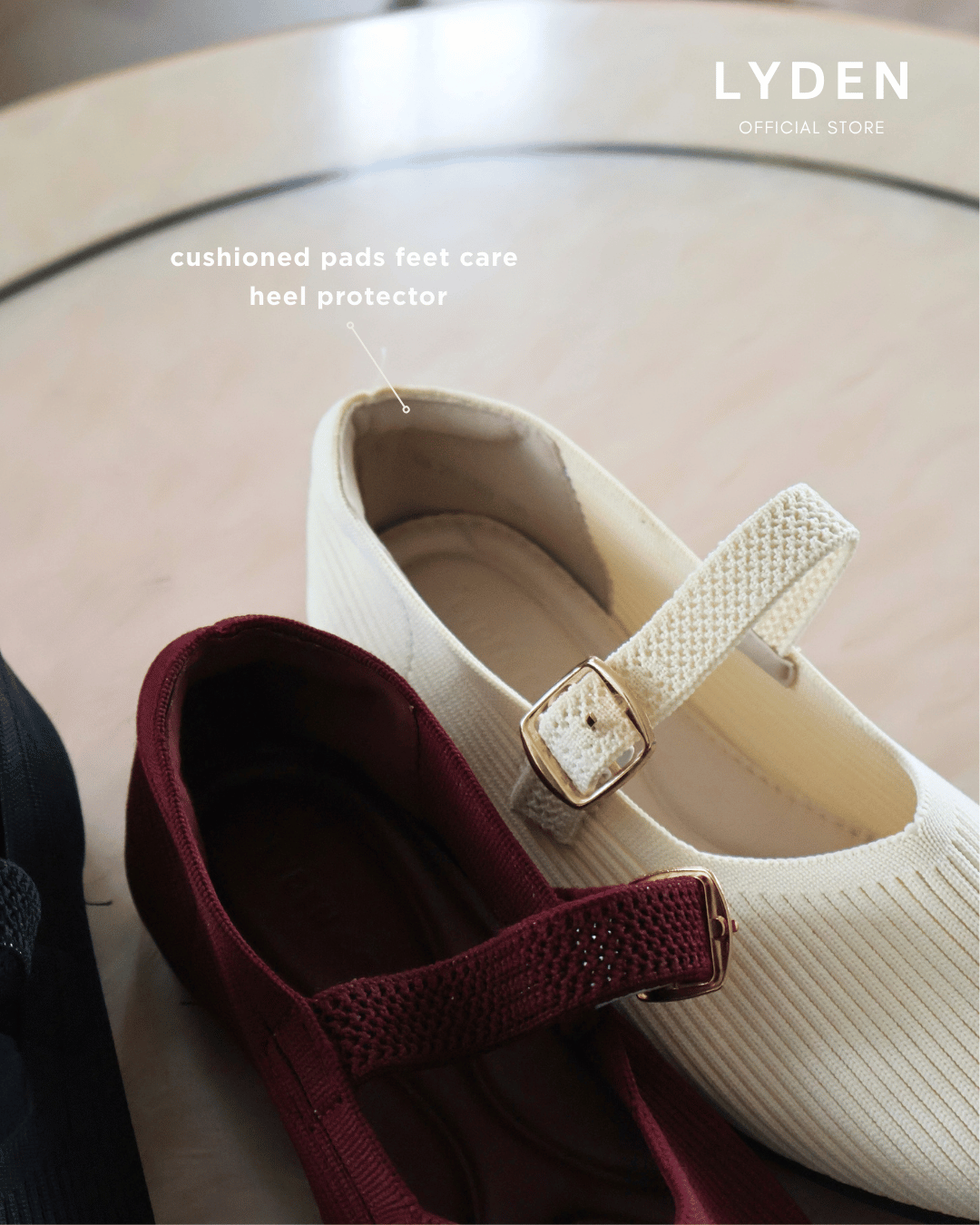 【NEW】【Knit Label】Flats with Strap Series
